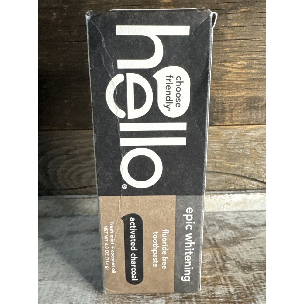 hello Activated Charcoal Whitening Toothpaste Exp 02/2027